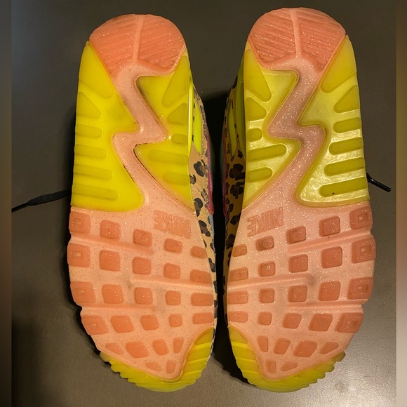 2020 WMNS AIR MAX 90 LX 'ILLUSION (DANCEFLOOR/DENIM LEOPARD) GREEN' - Picture 5 of 6